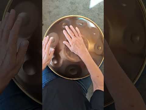 Easy-to-learn Handpan Compositions: Variations on 3 Tones (Kurd Scale) #shorts
