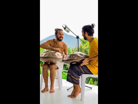 Yishama Pantam Handpan Duet #handpan #handpanmusic #shorts