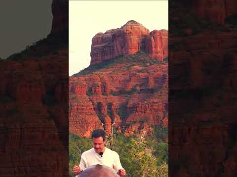 Spiritual melody at Cathedral Rock🙏 #handpan #handpanmusic #hiking #sacredpractice #spirituality