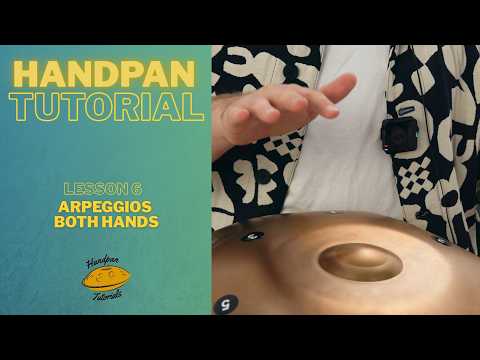 Arpeggios Both Handed | D Kurd | Handpan Tutorials