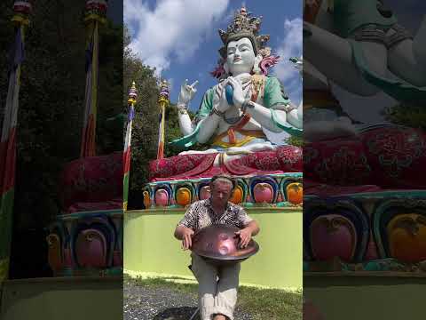 Handpan E Amara in front of Buddha #handpan #buddha #mxneumann #maxneumann