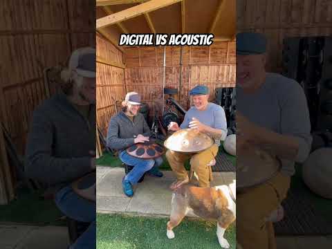 Digital Vs Acoustic Handpan 🤖🛸 #handpan #handpanmusic #percussion