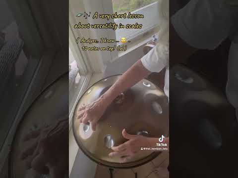 🛸🎶Versatility in handpan scales ~ Sharing a fun fact! (💕C# Egypt by @arcanamusicalinstruments5557)