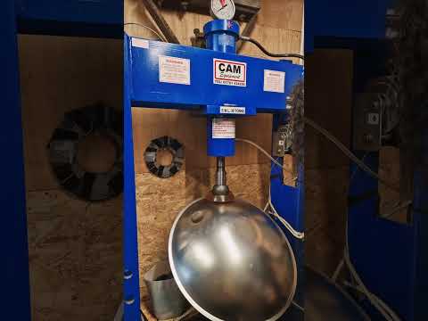 Pressing Dimples | Acero E Amara 20 | Handpan Maker | Learning to build my own handpans!