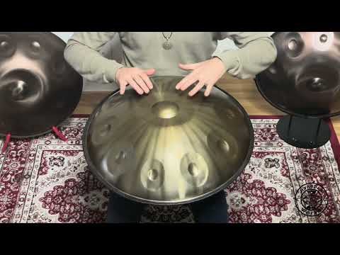 Aelo Handpan D Kurd 10 | Edelstahl (Stainless) | 440Hz | Scale: D/ A Bb C D E F G A C