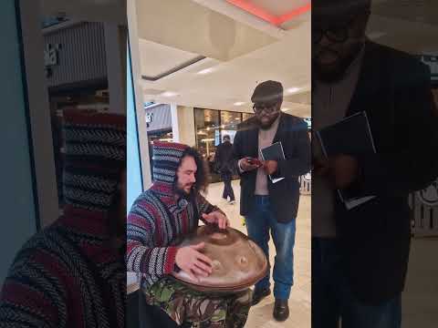 I did not expect this... @CentreMK | Busking in Milton Keynes | Handpan Music