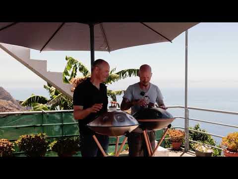 Manuel & Jürgen spielen Handpan auf Madeira