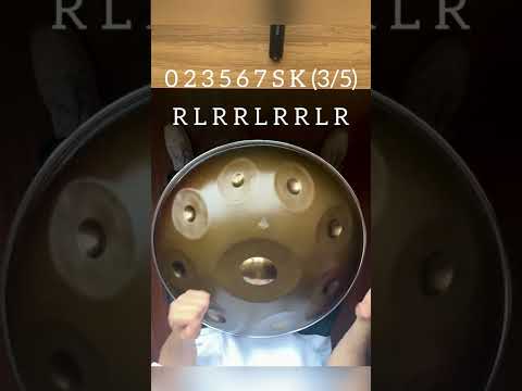 How to play handpan/tutorial for hangdrum/easy handpan learning/rythms/hiphop on handpan
