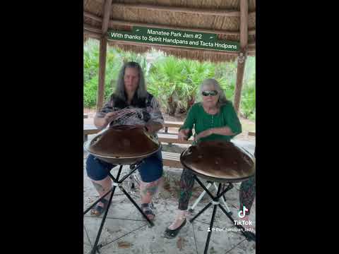 🛸🎶  Women of Steel….jamming the day away with E Minor Celtic handpans!!  💕 … 🎶🛸