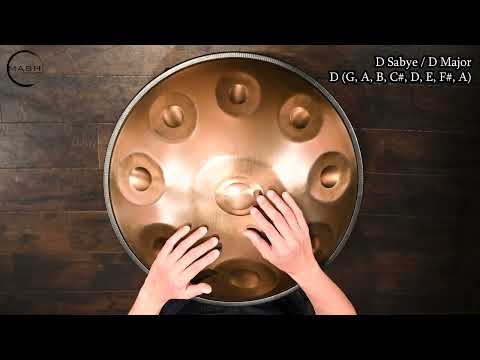 MASH handpan. 9音 Sabye D ・ D メジャー [D/ G A B C# D E F# A]
