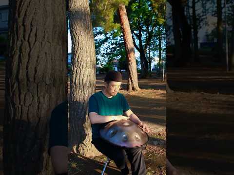 新緑と心地よい風の中で、ハンドパンを演奏 #ハンドパン #handpan #手碟 #핸드팬 #hangdrum #ハンドパン #ハングドラム #хэндпан #hangdrum #新緑 #春 #風