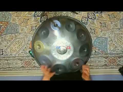 Handpan Mandala 9 note Kurd Ré mineur 10 et 12 Notes