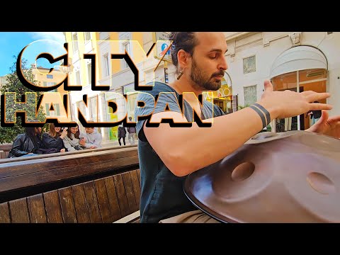 Playing Handpan in the big City be like... - Street Performing