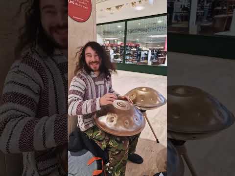 Busking at CentreMK | Busking with a handpan | Handpan Music