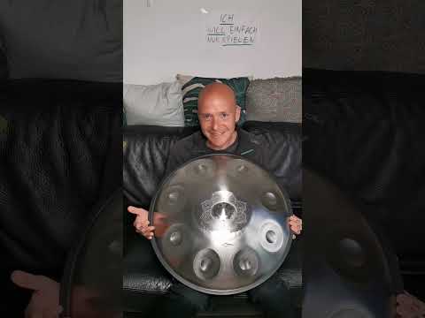 UGUR D Kurd minor 8+1 silver handpan introduction (440 Hz)