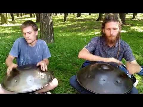 Three Pandas and the Moon - OMana Handpan & New io Handpan Jam, 2016