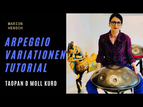 Lerne GROOVIGE ARPEGGIO Variationen| Handpan Tutorial D Moll Kurd 8+1 | Anfänger + Fortgeschrittene