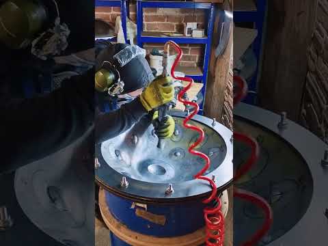 Speedrun: Shaping D Aegean Handpan | Handpan Maker | Learning to build my own handpans