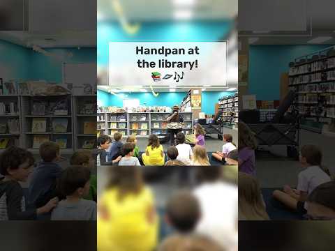 Handpan at the library! ππΈπΆ #handpan #library #happybirthday #chickendance #parkcity #handpandan