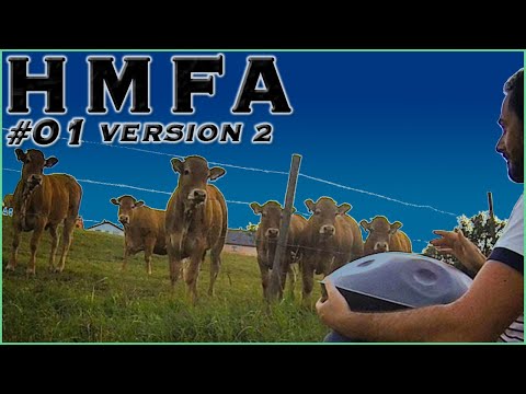 🐮🎶❤️ - HMFA N.01 v.2 - COWS ENJOY HANDPAN MUSIC FOR THE FIRST TIME - xkliber