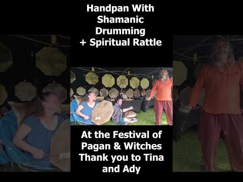 handpan with shamanic drum and rattle festival pagan and witches  @planetpaganbyforestsoflife7199