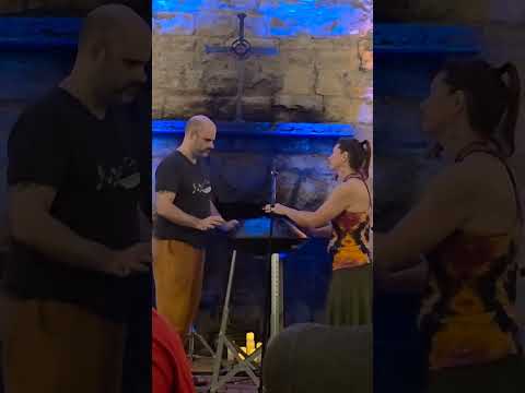 Handpan duet on Ysha Sevita #handpan @Isthmusinstruments played at #openmic #heartlandhangout