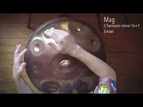 Handpan Mag C harmonic minor 16+1 Ember