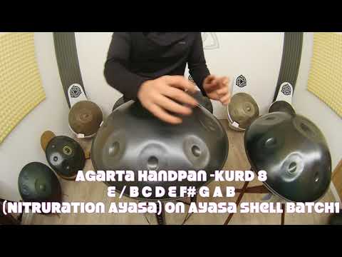 AGARTA Kurd 8 : E / B C D E F# G A B - Hardcase Technologies Handpan Review
