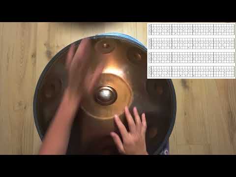 Kristina Savkova, Handpan Lernvideo: Morning Dew, Teil 1