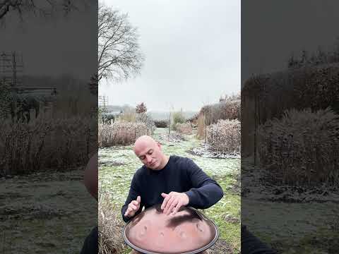 Handpan Under Falling Snow ❄️