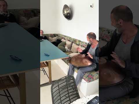 “Kitten Enchanted by Handpan Music”This little kitten had never heard a handpan before!