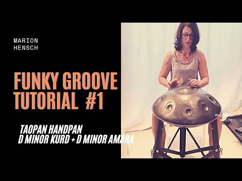 Handpan Tutorial Funky Groove #1 | D Minor Kurd 8+1 #handpanmusic #handpanworkshop #handpan