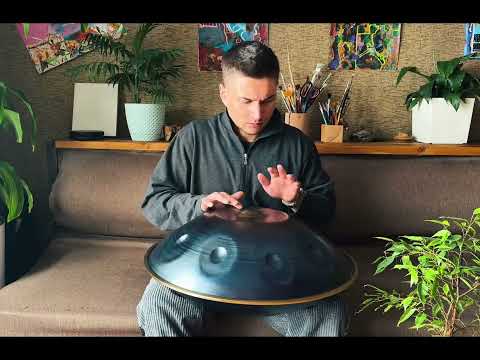 Hand pan music - D Kurd Hluru 440hz