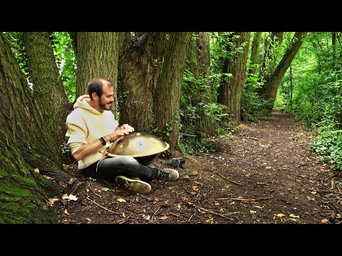 Meditation Handpan Music in Nature (Relaxing Hangdrum)