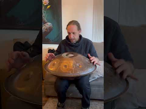 Handpan Bb2 Aegean 16 stl for sale - quick improvisation