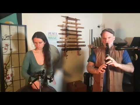 "Night Fire" by Jocéan + Burke// C# Celtic 9 Handpan and Low C# Flute from Stellar flutes