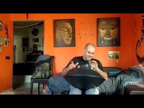 Handpan D kurd 13 note, primo approccio