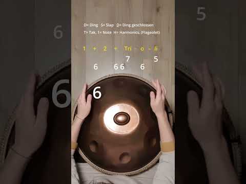 Handpan Tutorial, FOREST DREAMS, Part 1, slow