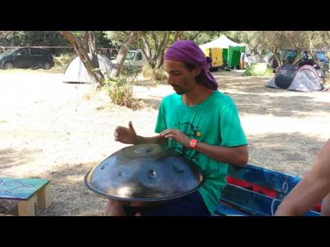 Handpan Festival France 2017 - Maxime Le Royer explores OMana Aegean 9 (Handpan no PANArt Hang)