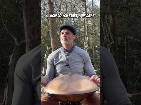 Morning meditation & a dog walk 🐾 #handpanmusic #handpan
