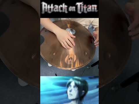 「Call of silence」Part 2 - Handpan Cover #shorts #short #handpan #attackontitan #anime #aot