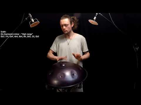 Handpan - Sonobe Eb-minor (High range) - Demo - for sale - no effects added - Handpan Mystic Flow
