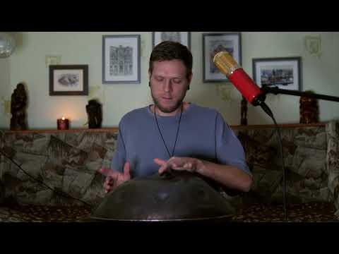Alex Streletz - Handpan Home Improvisation. Mystic B2. Hang drum meditation