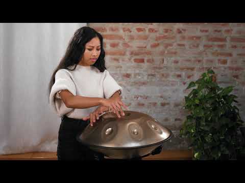 432 Hz Sensory Handpan with 9 Notes Two Soundholes (C# Minor)