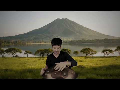 Gentle Handpan Improvisation in a Peaceful Natural World Hiijaz Scale | Planet Ding