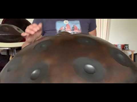 "Pianolike Nr.2" playing on Handpan F Voyager, Leaf Sound Sculpture