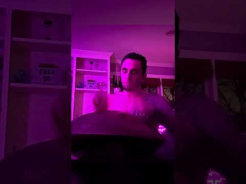 Melodies on those high notes 🎶😝 (full vid linked) #handpanmusic #handpanmeditation