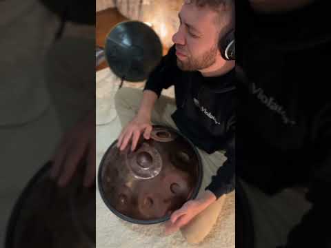 Sound journey with Handpan F# Low Pygmy Violaton ✨ #handpansound #handpanmeditation #handpanworld