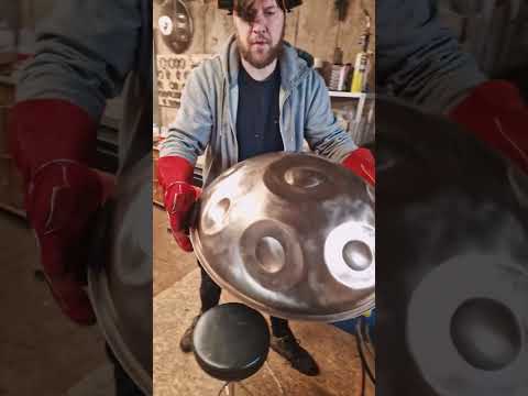 Cooking a handpan! | Handpan Maker | Putting a handpan in a kiln