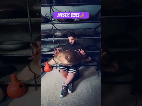 Playing handpan on mystic scale #handpan #hangdrum #yoga #musician #music